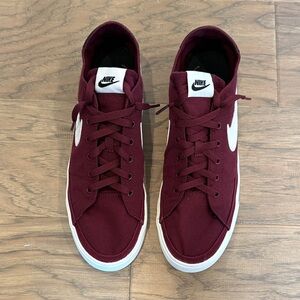 Nike Court Legacy Canvas Sneakers Dark Beetroot Men’s 11.5